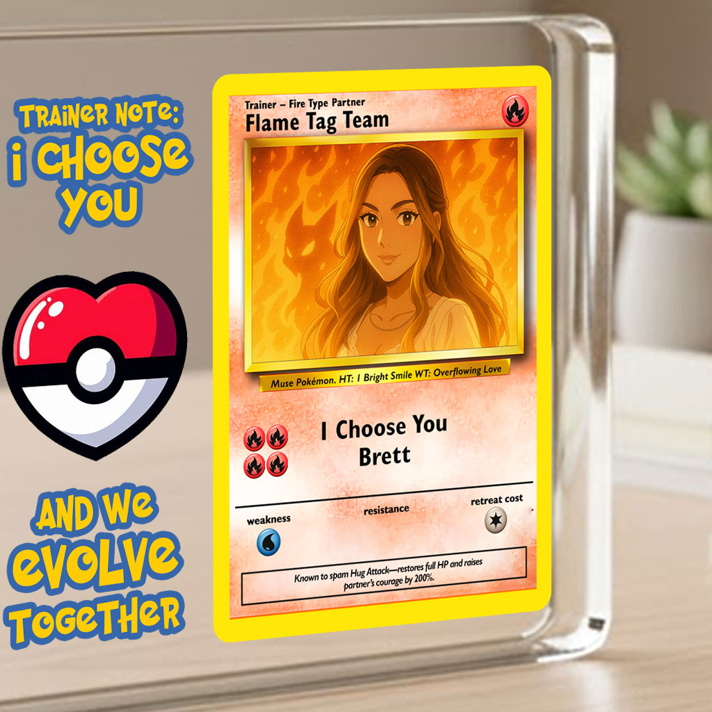 Poke Couples Acrylic Plaque