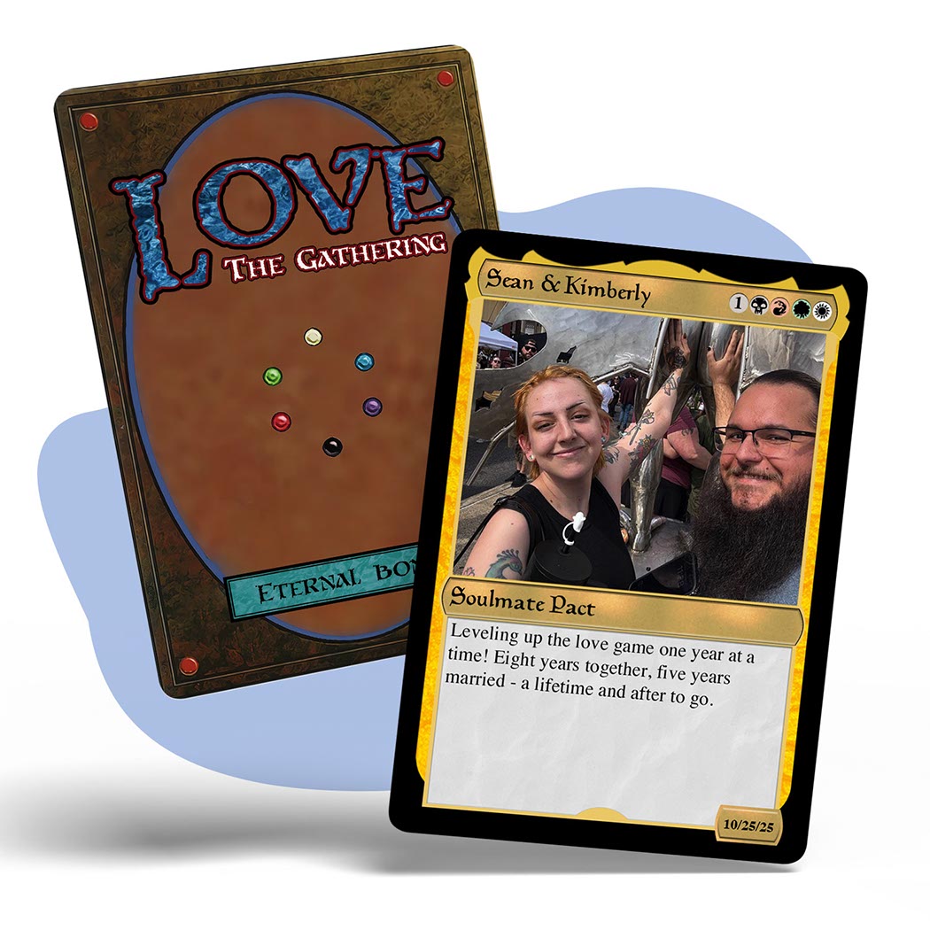 Couples Soulbonded Hearts Metal card