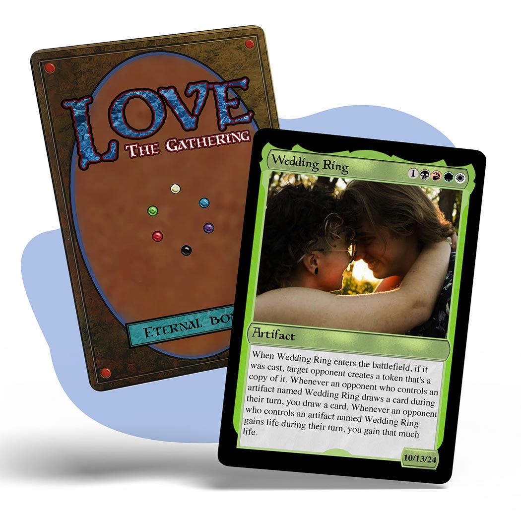 Couples Soulbonded Hearts Metal card