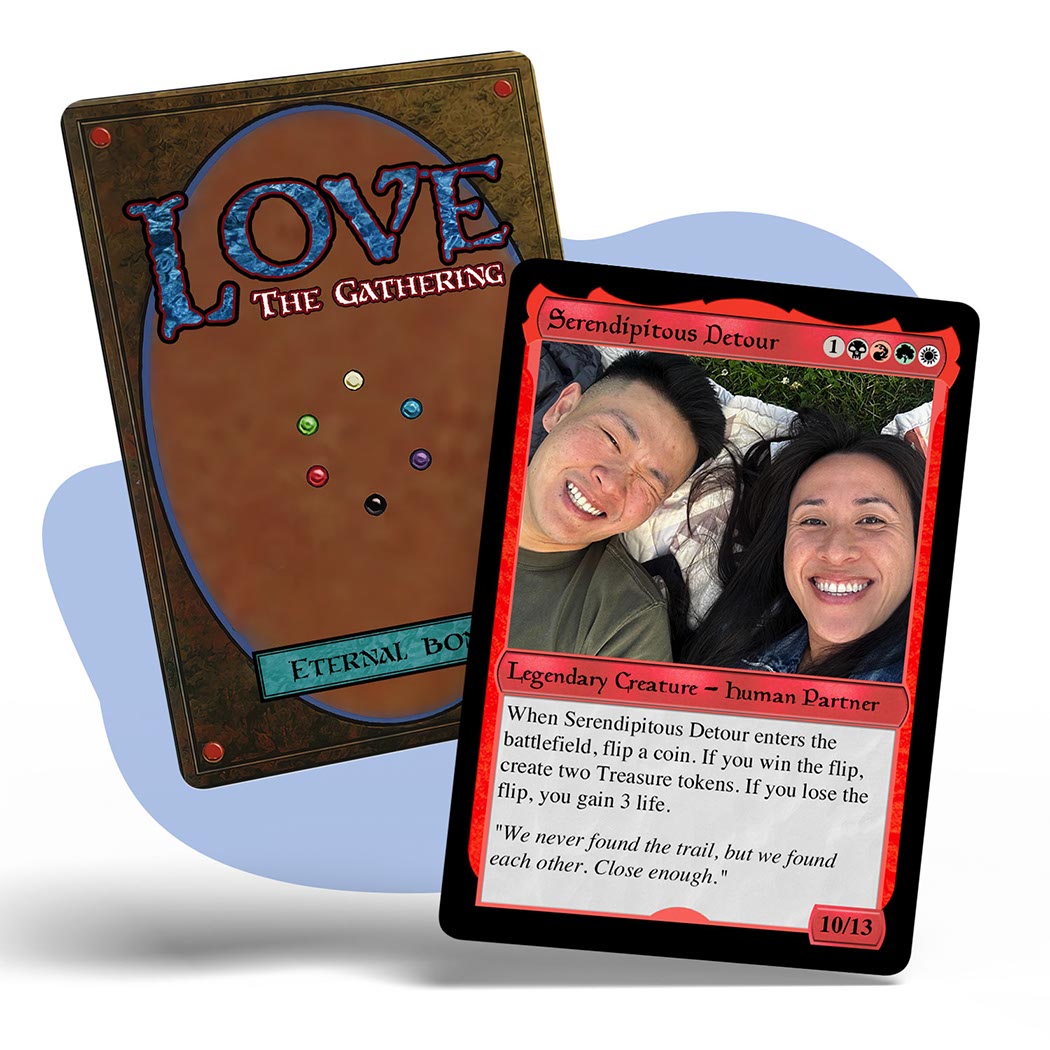 Couples Soulbonded Hearts Metal card