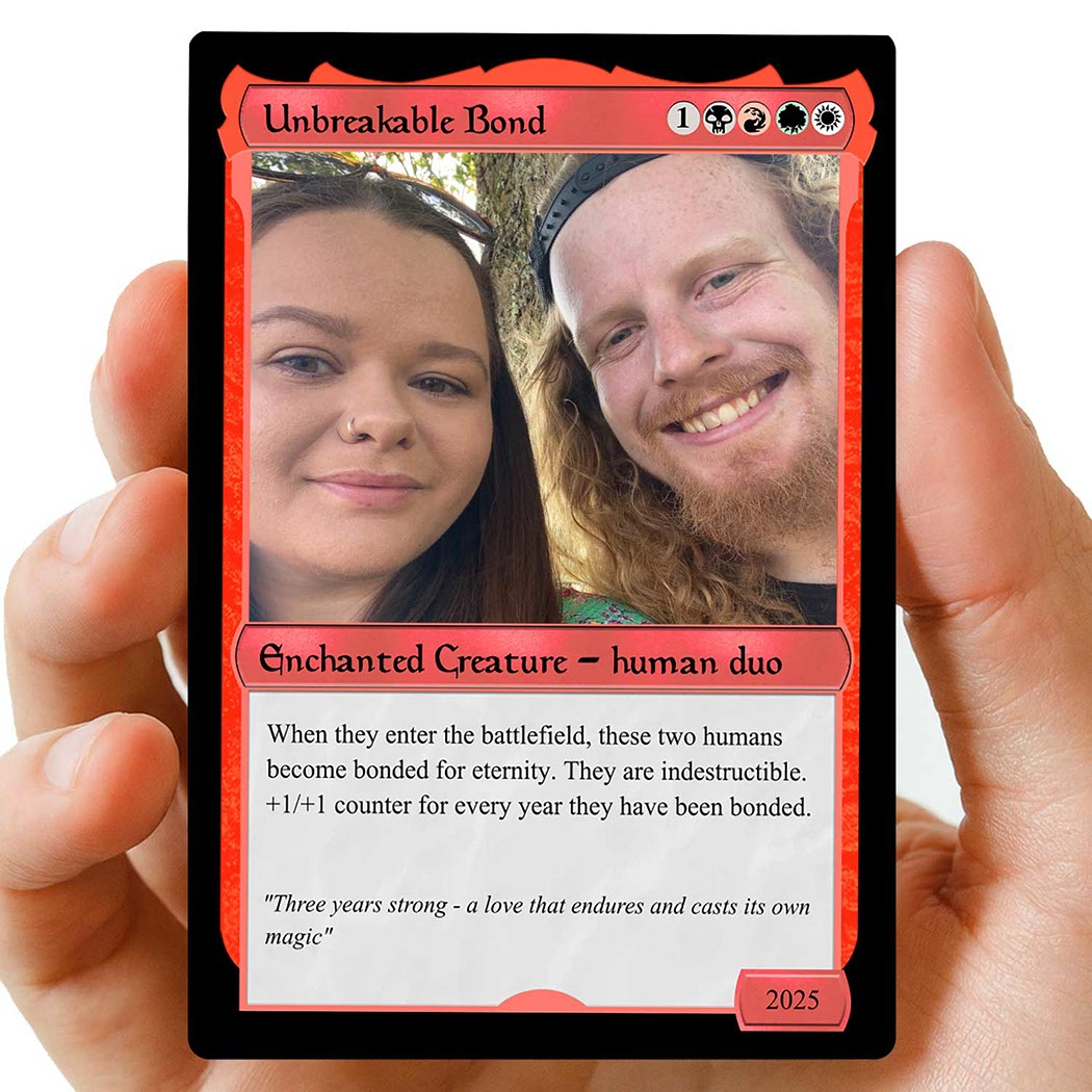 Couples MTG Hearts Metal card