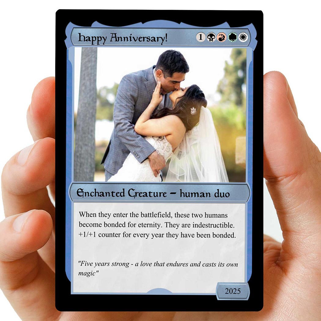 Couples MTG Hearts Metal card